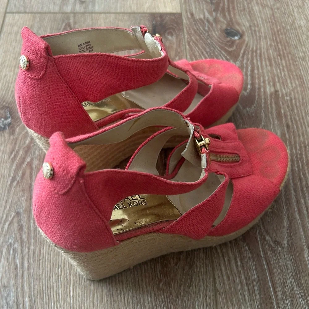 MICHAEL Michael Kors Wedges with Gold Zipper - Picture 2 of 10